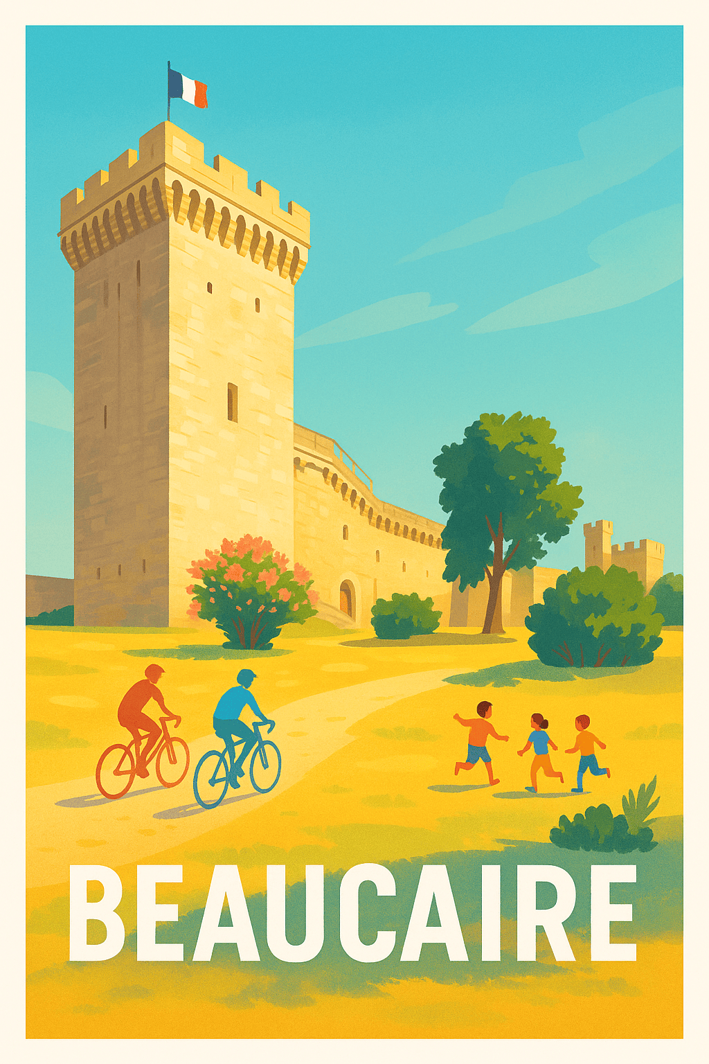 Affiche Beaucaire — Joyeux moments au cœur du patrimoine · poster d'art de Beaucaire