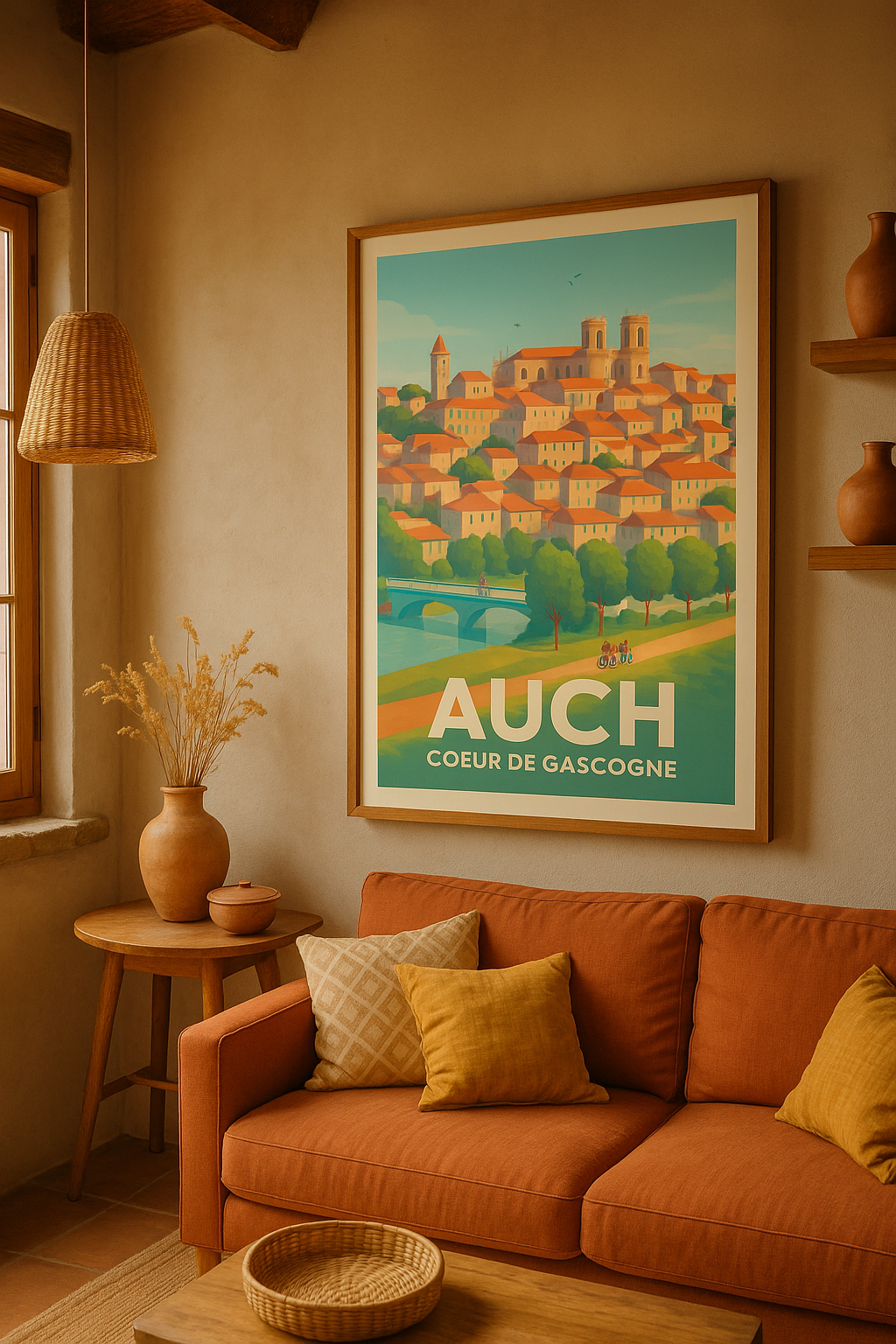 Affiche Auch — Cœur battant de la Gascogne · poster d'art de Auch