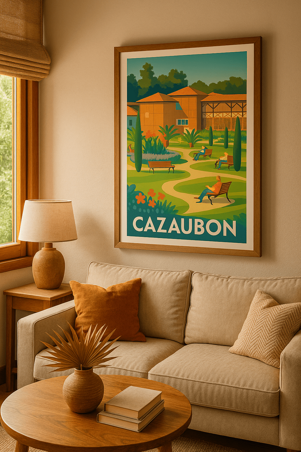 Affiche Cazaubon — Évasion et sérénité au cœur de la nature · poster d'art de Cazaubon