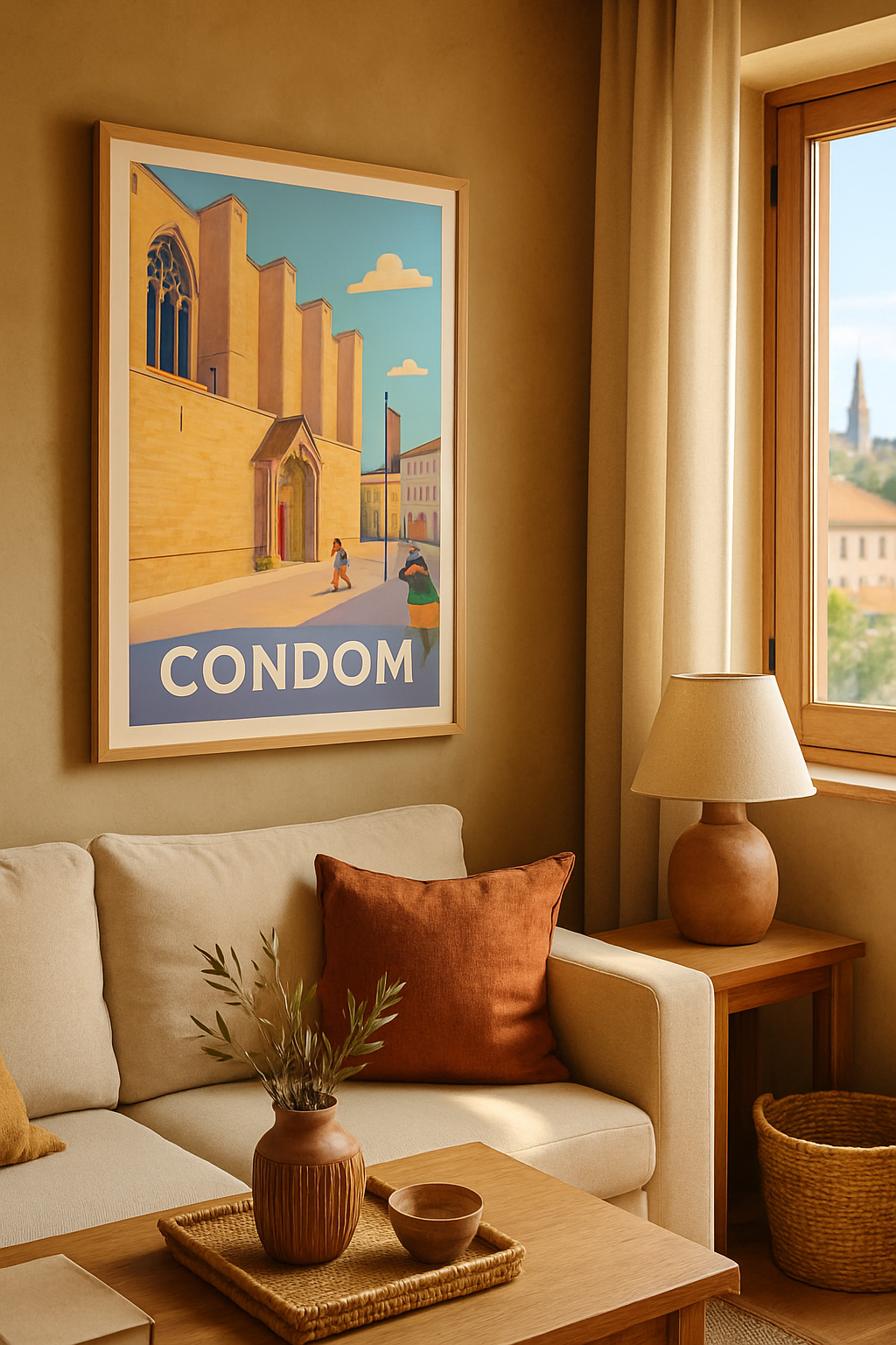 Affiche Condom — Charme historique et douceur de vivre · poster d'art de Condom