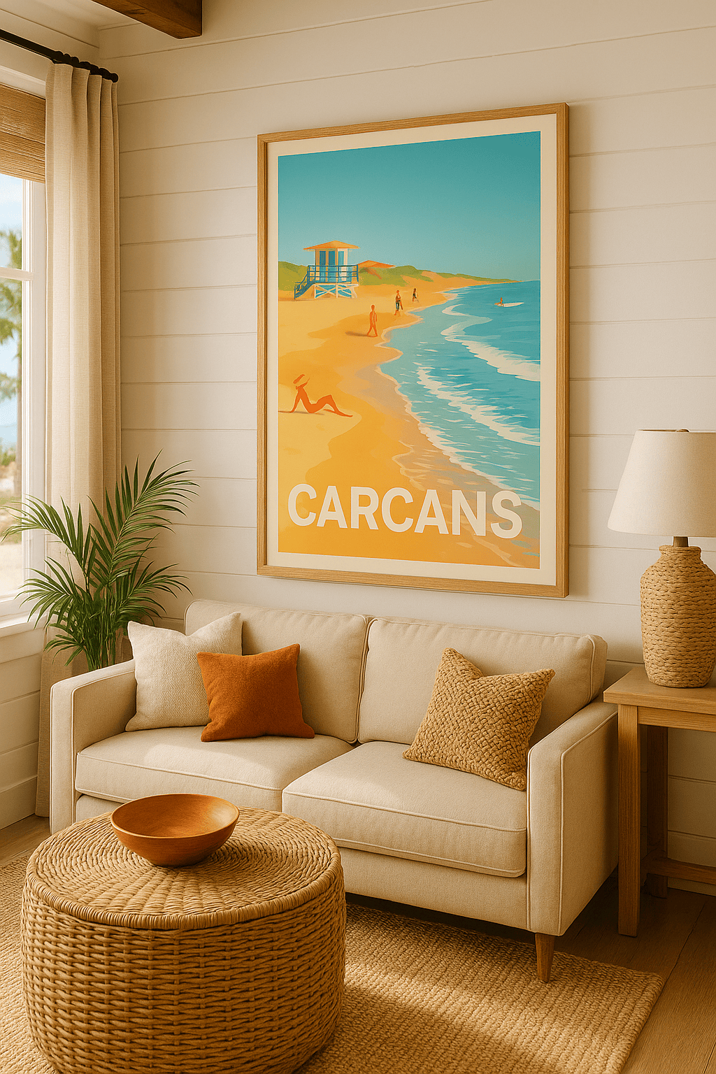 Gironde France Affiche de Carcans - Évasion balnéaire en bord de mer