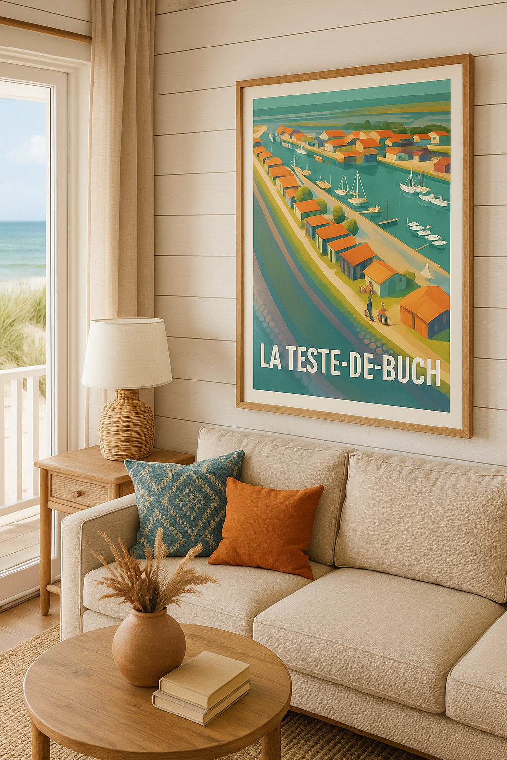 Affiche La Teste-de-Buch — Charme et sérénité du Bassin d'Arcachon · poster d'art de La Teste-de-Buch