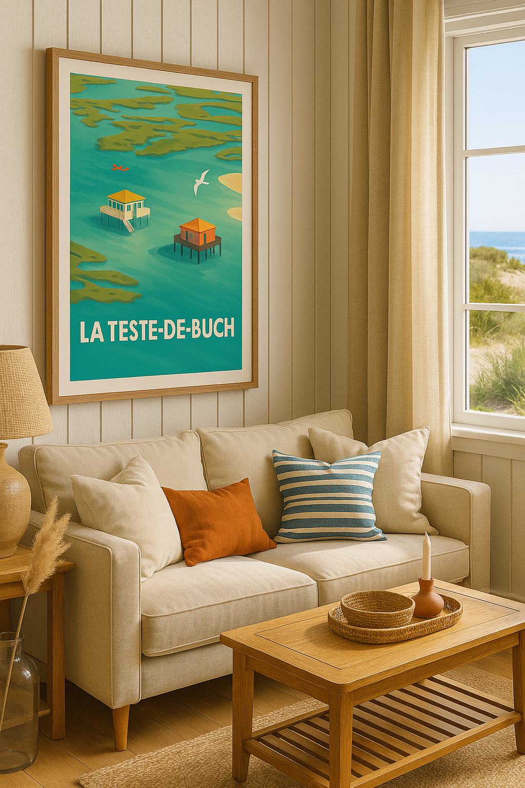 Affiche La Teste-de-Buch — Sérénité au cœur du Bassin d'Arcachon · poster d'art de La Teste-de-Buch
