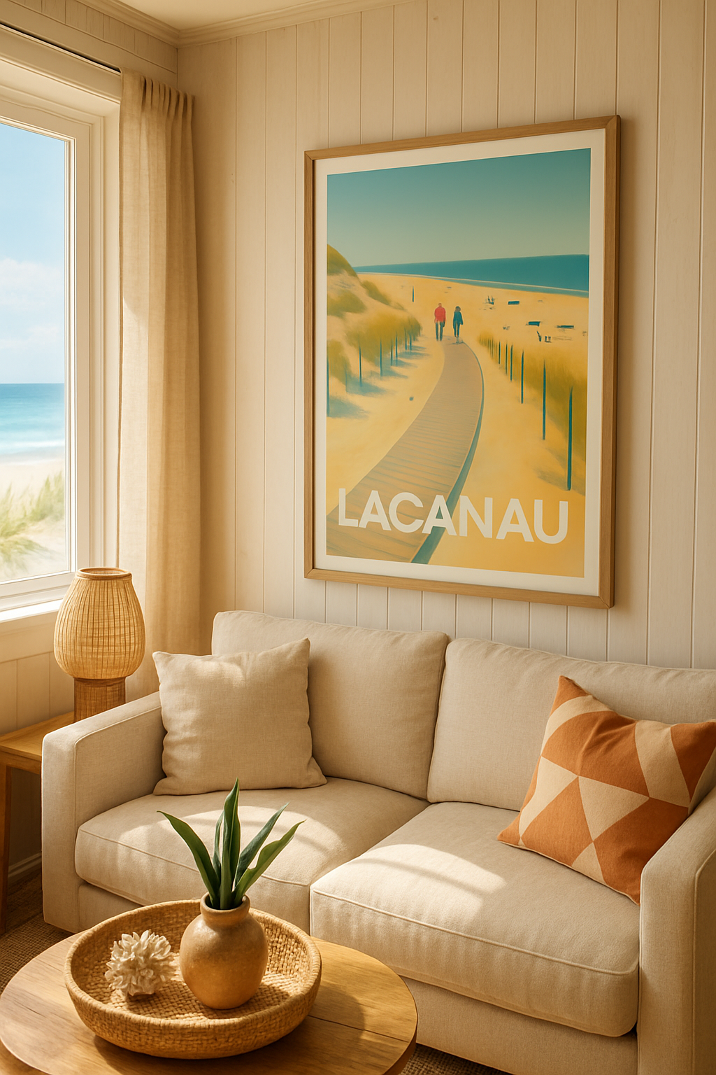 Gironde France Affiche de Lacanau - L'appel apaisant de la plage Atlantique