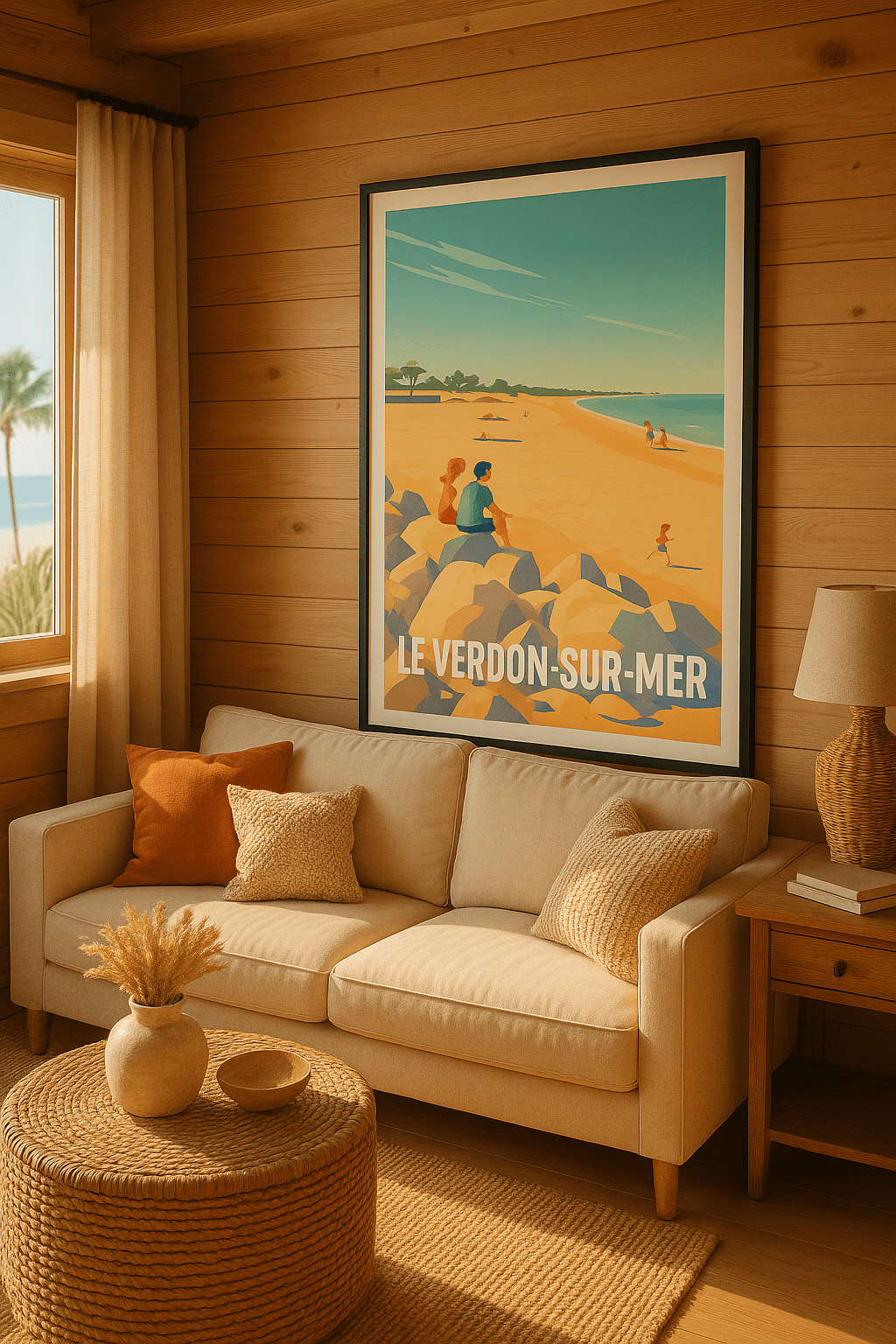 Gironde France Affiche de Le Verdon-sur-Mer - Évasion en bord de plage