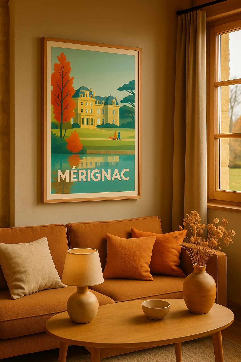 Affiche Mérignac — Élégance et Sérénité au Château · poster d'art de Mérignac
