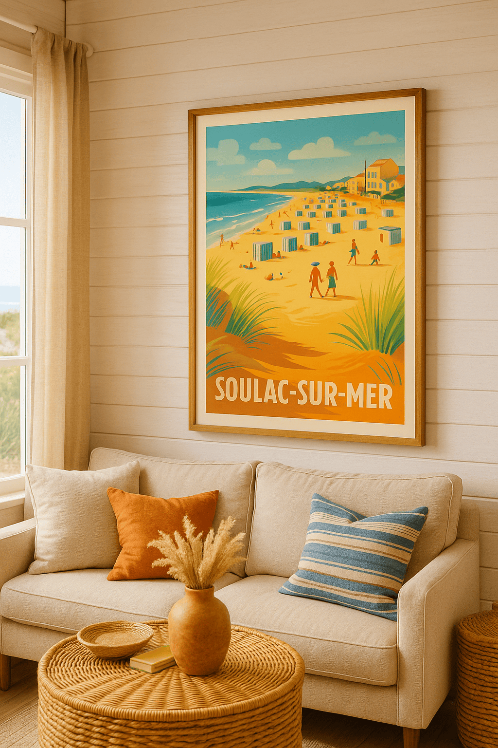 Gironde France Affiche de Soulac-sur-Mer - L'élégance balnéaire ensoleillée