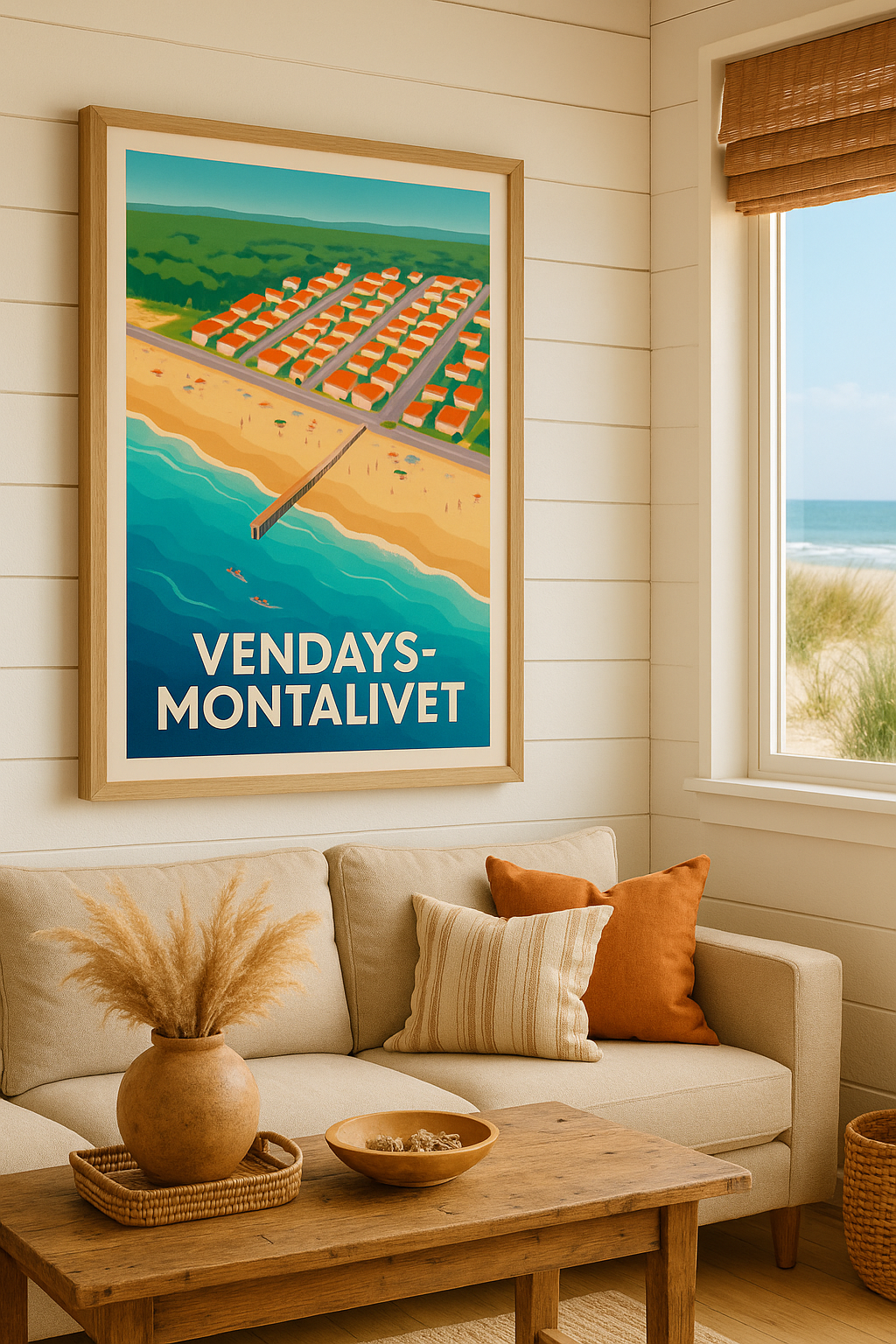 Gironde France Affiche de Vendays-Montalivet - L'évasion balnéaire à portée de main