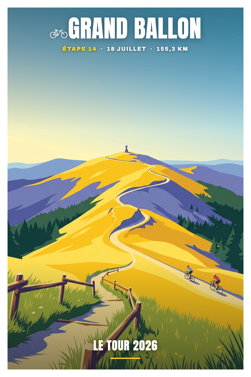 Affiche Grand Ballon - Le Tour 2026