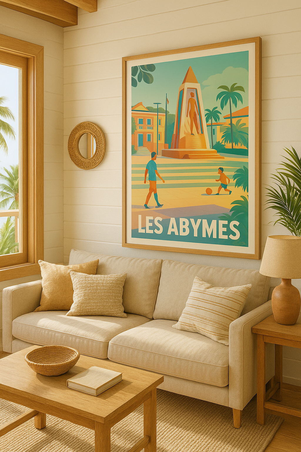 Guadeloupe France Affiche Les Abymes - Charme et patrimoine sous le soleil