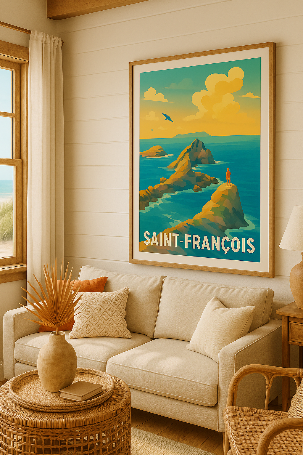 Guadeloupe France Affiche Saint-François - Évasion spectaculaire au bout du monde