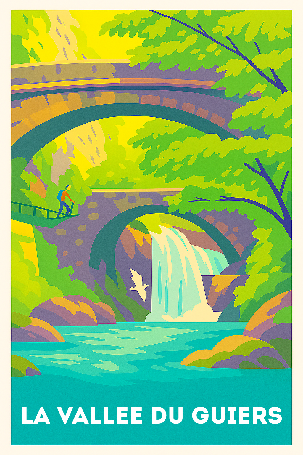 Affiche de La Vallée du Guiers - Nature et Sérénité en Couleurs