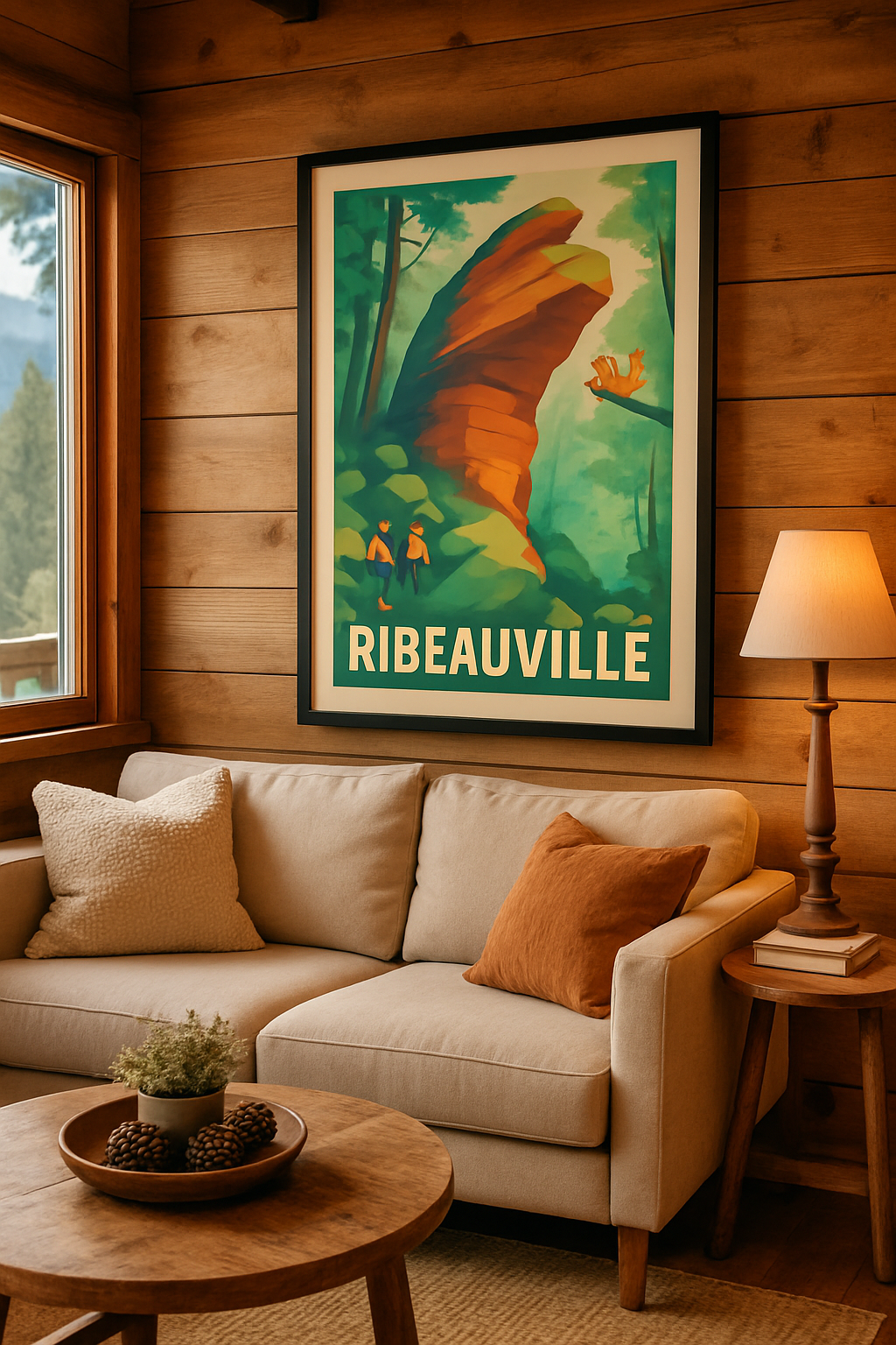Affiche Ribeauvillé — Nature et aventures en forêt · poster d'art de Ribeauvillé