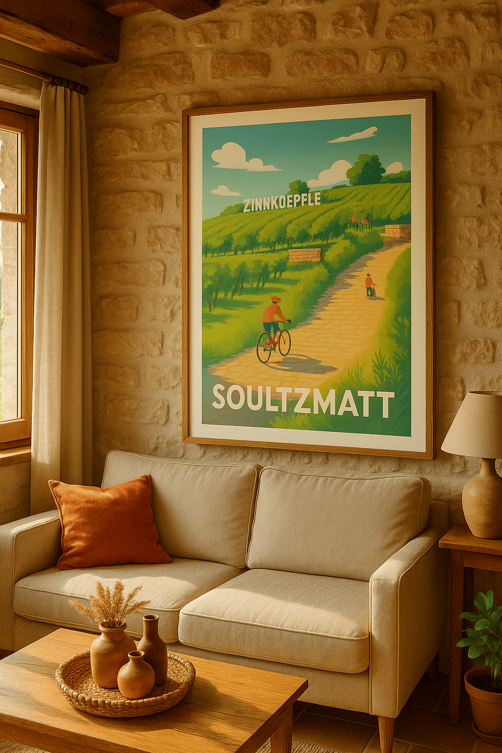 Haut-Rhin France Affiche de Soultzmatt - Escapade bucolique au cœur des vignes