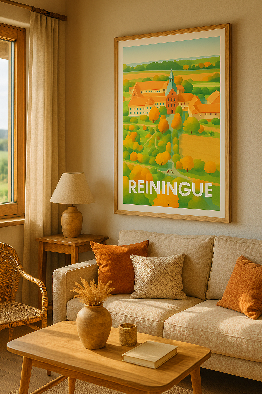 Affiche Reiningue — Charme bucolique au cœur de l'Alsace · poster d'art de Reiningue