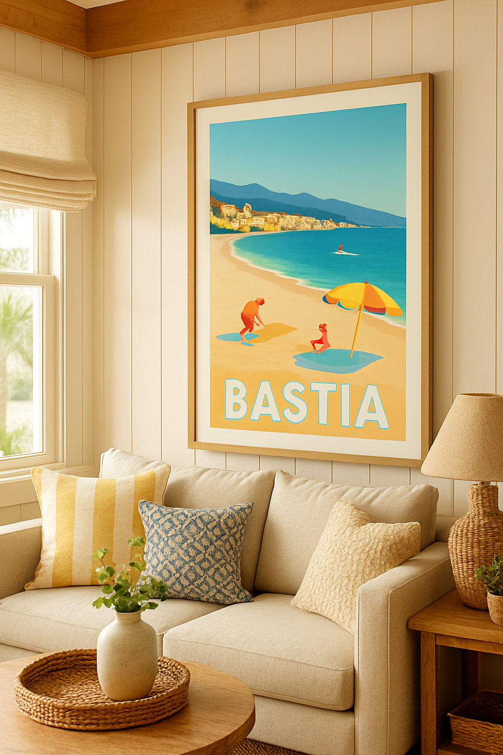 Haute-Corse France Affiche de Bastia - Plages ensoleillées et douceur méditerranéenne