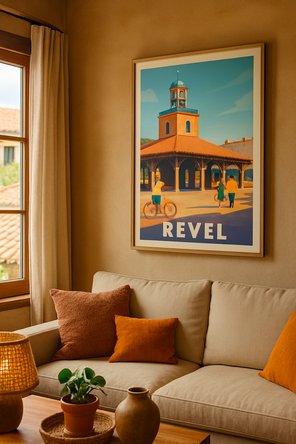 Haute-Garonne France Affiche de Revel - Charme et douceur du coeur de ville