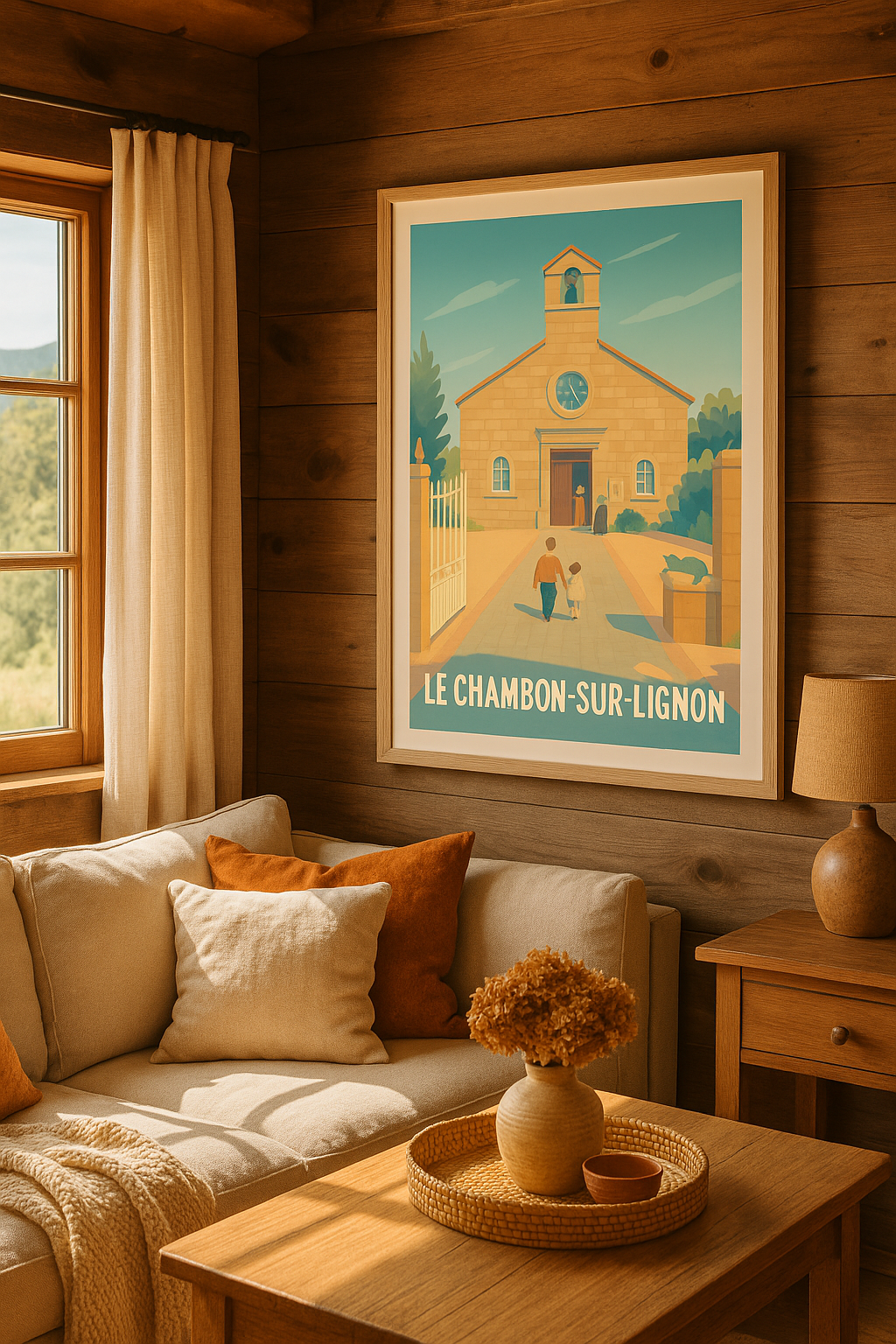 Haute-Loire France Affiche de Le Chambon-sur-Lignon - Un havre de paix historique