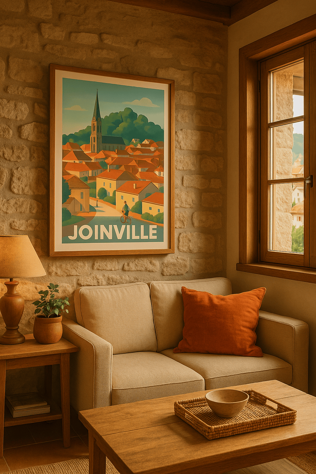 Affiche Joinville — Charme pittoresque et douceur de vivre · poster d'art de Joinville