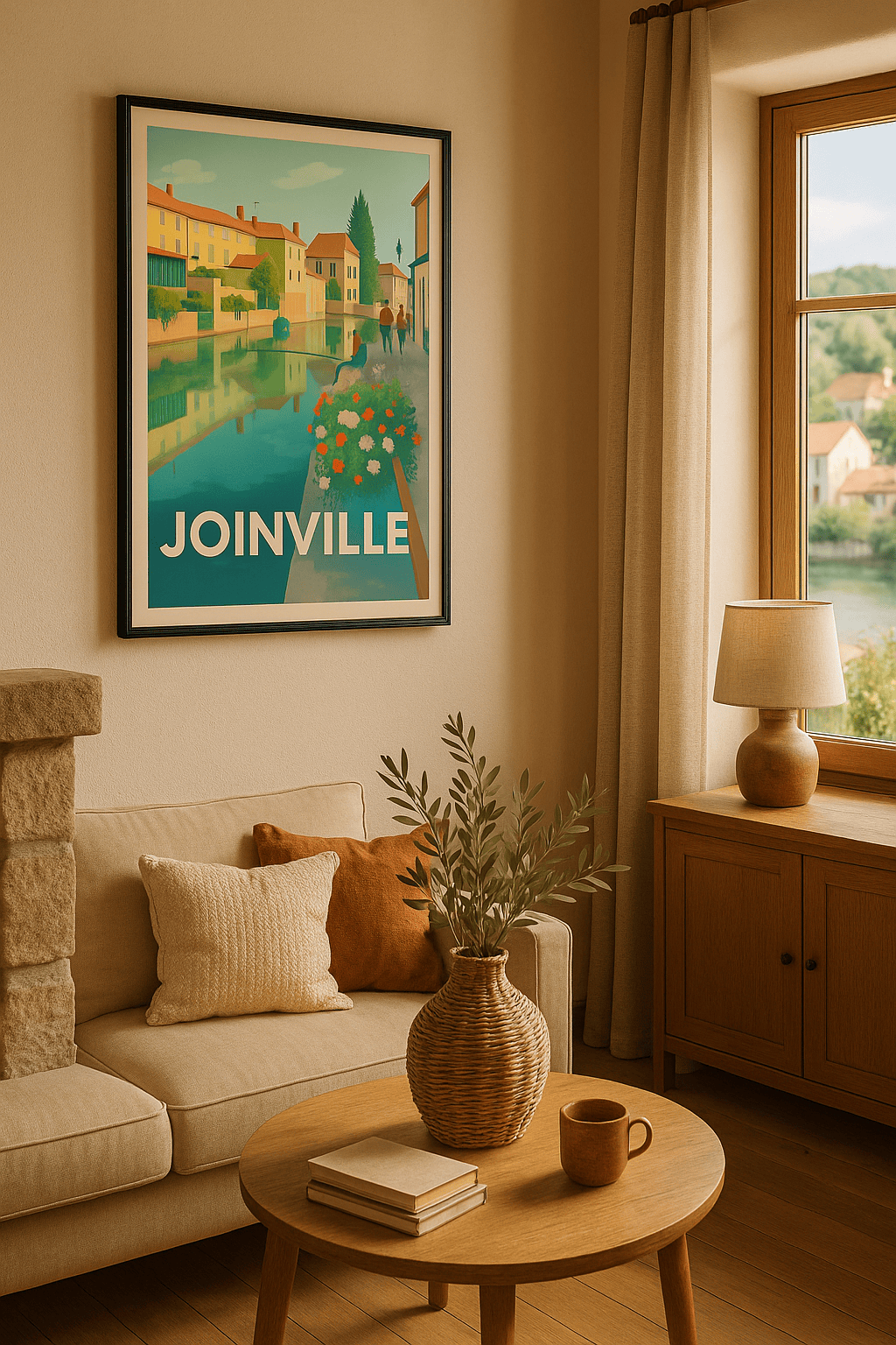 Affiche Joinville — Douceur de vivre au bord de l'eau · poster d'art de Joinville