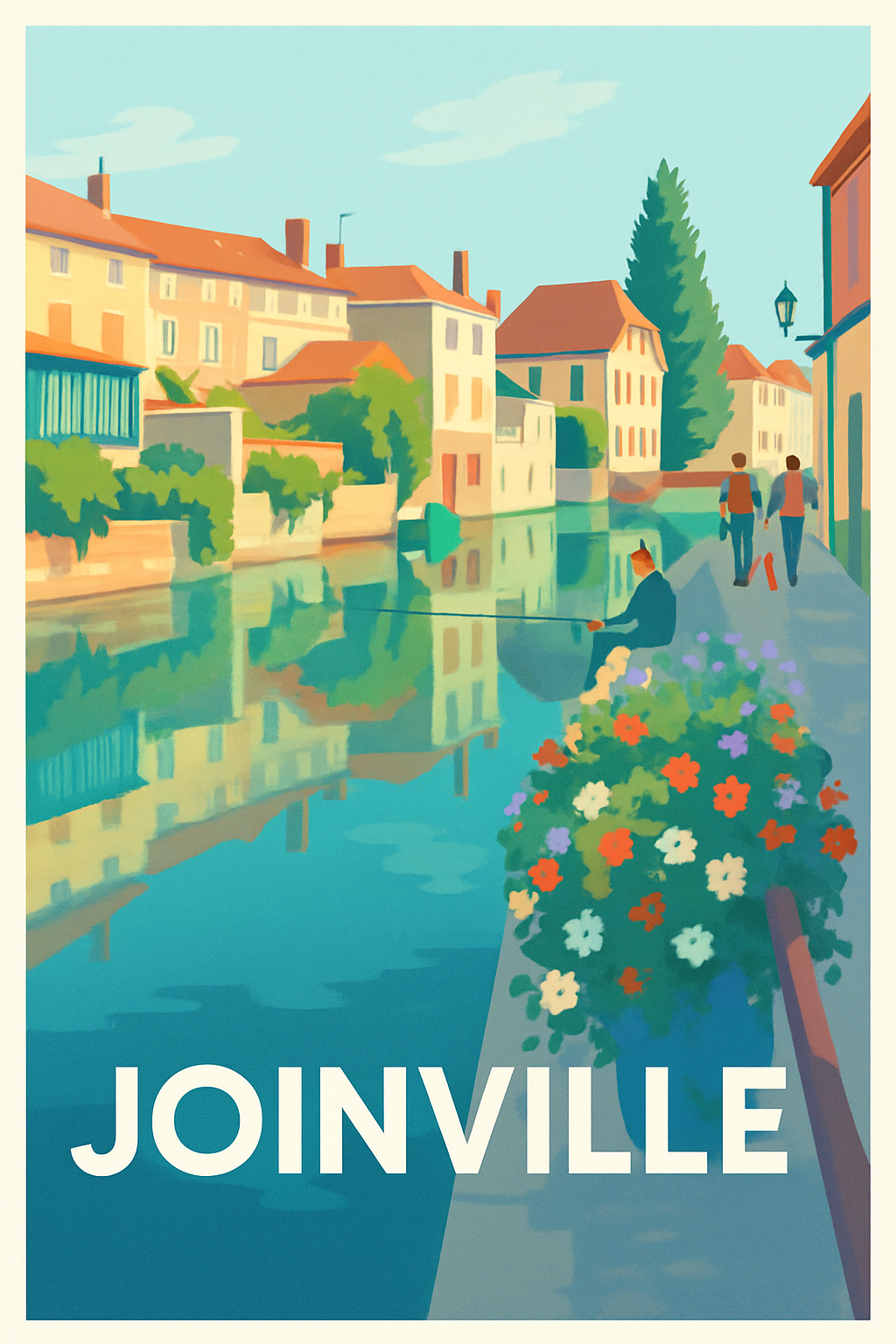 Affiche Joinville — Douceur de vivre au bord de l'eau · poster d'art de Joinville