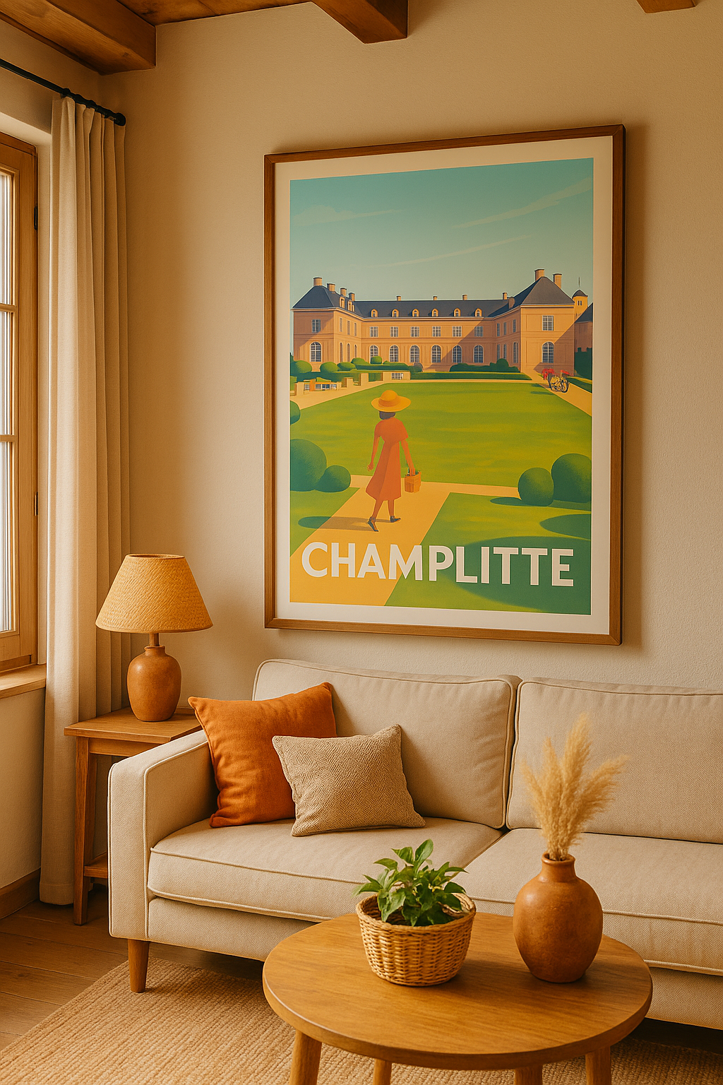 Affiche Champlitte — Élégance et sérénité au cœur du domaine · poster d'art de Champlitte