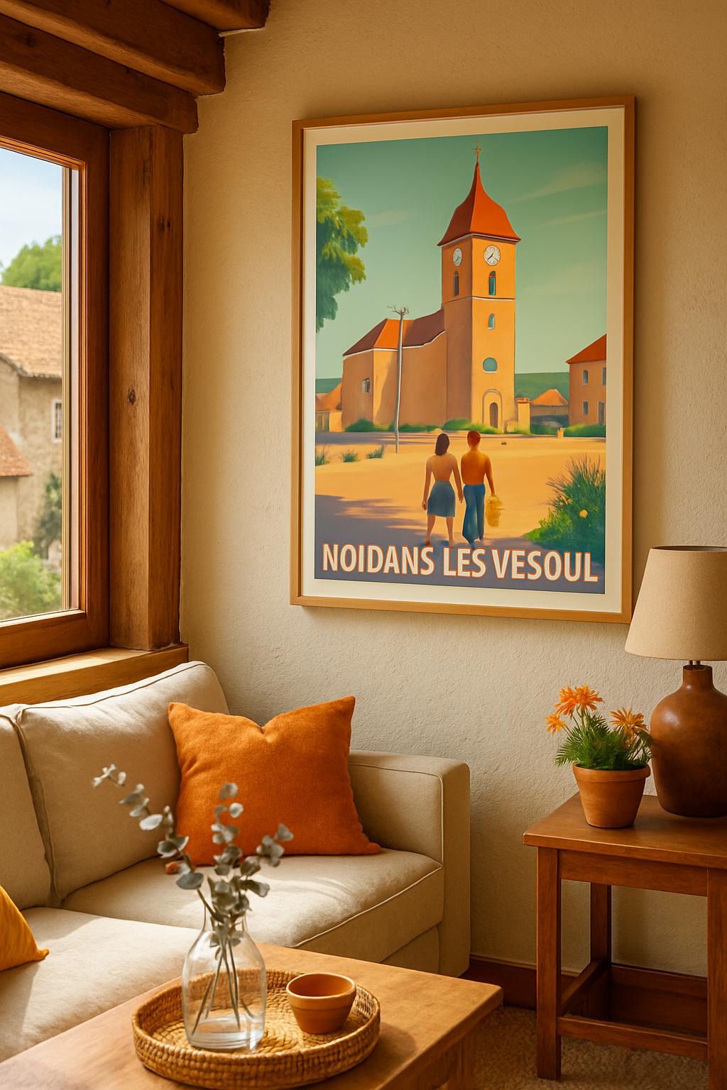 Haute-Saône France Affiche de Noidans-lès-Vesoul - Charme paisible du village