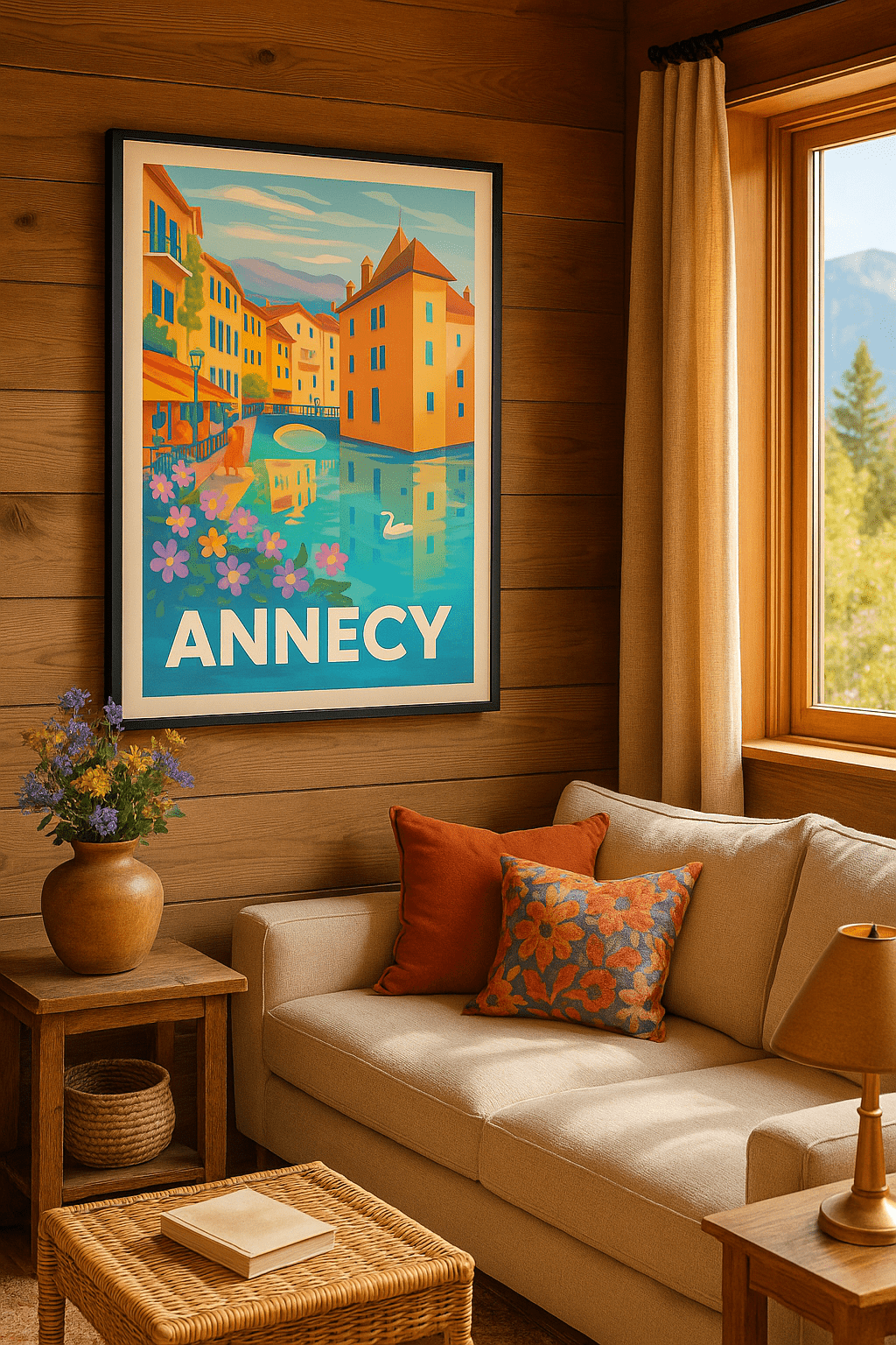 Affiche Annecy - La Venise des Alpes en couleurs - Afich