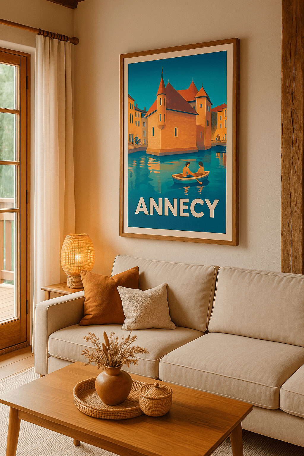Affiche Annecy - Romance sur les canaux alpins - Afich