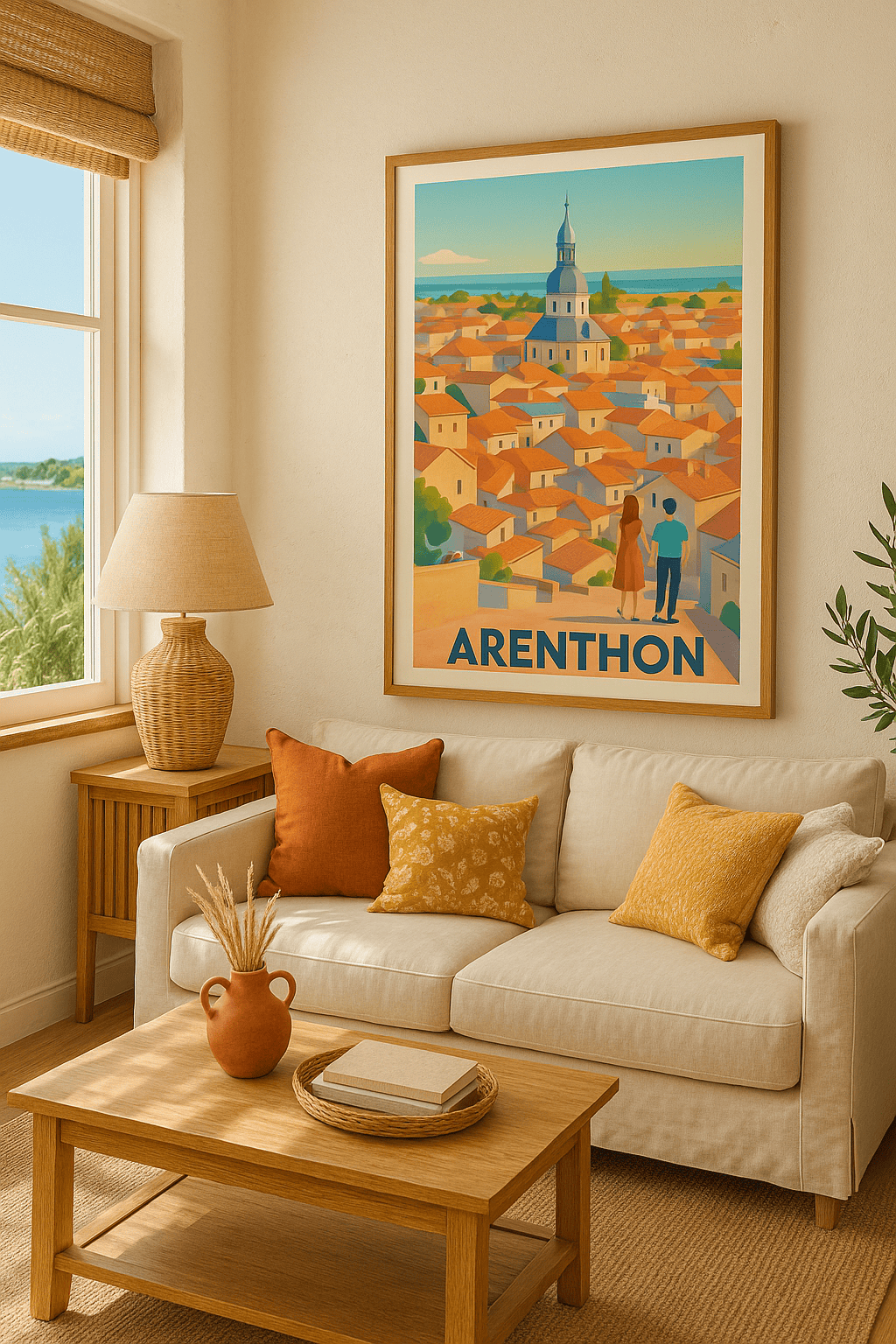 Haute-Savoie France Affiche de Arenthon - Charme intemporel d'un village savoyard