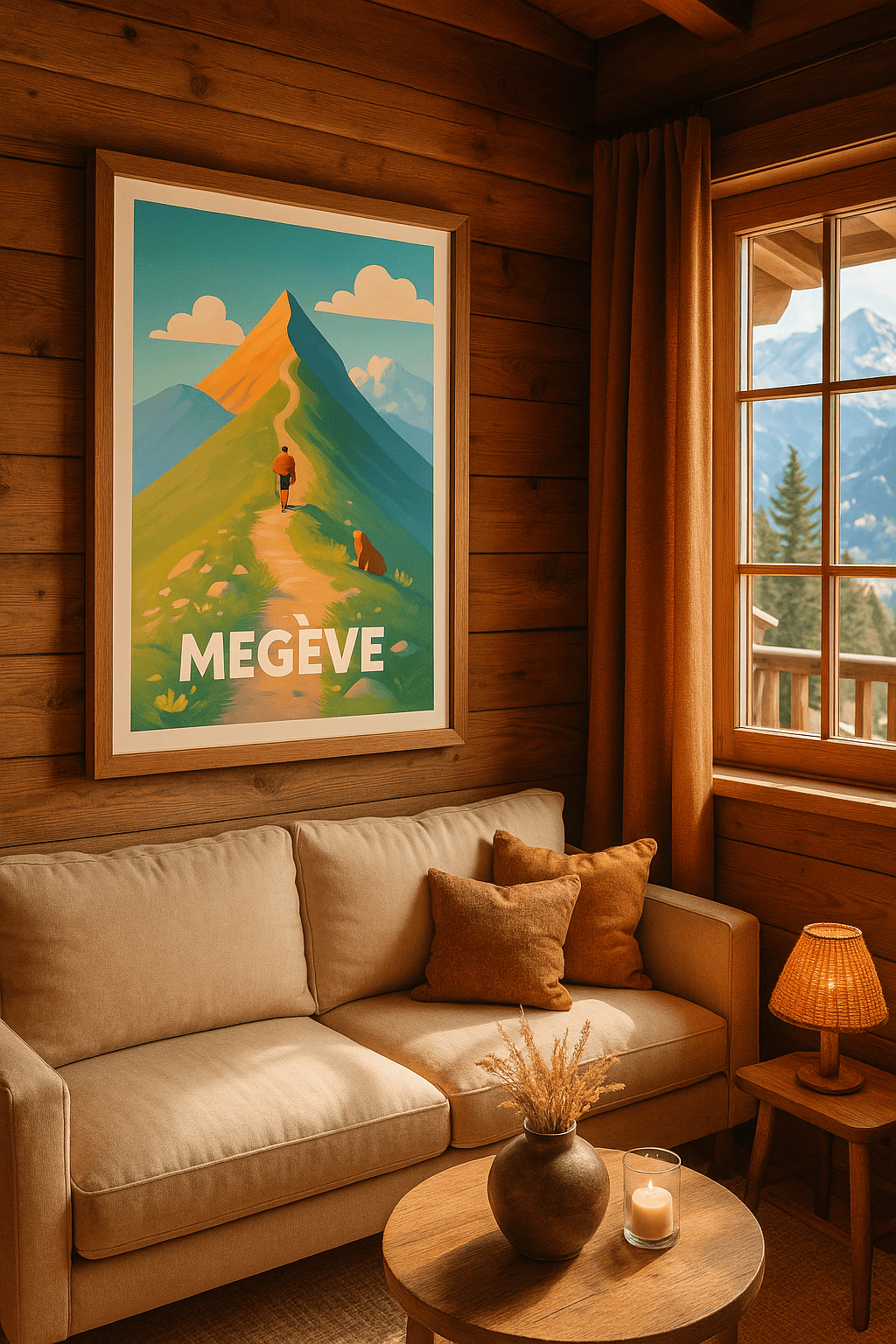 Haute-Savoie France Affiche de Megève - Escapade alpine au sommet