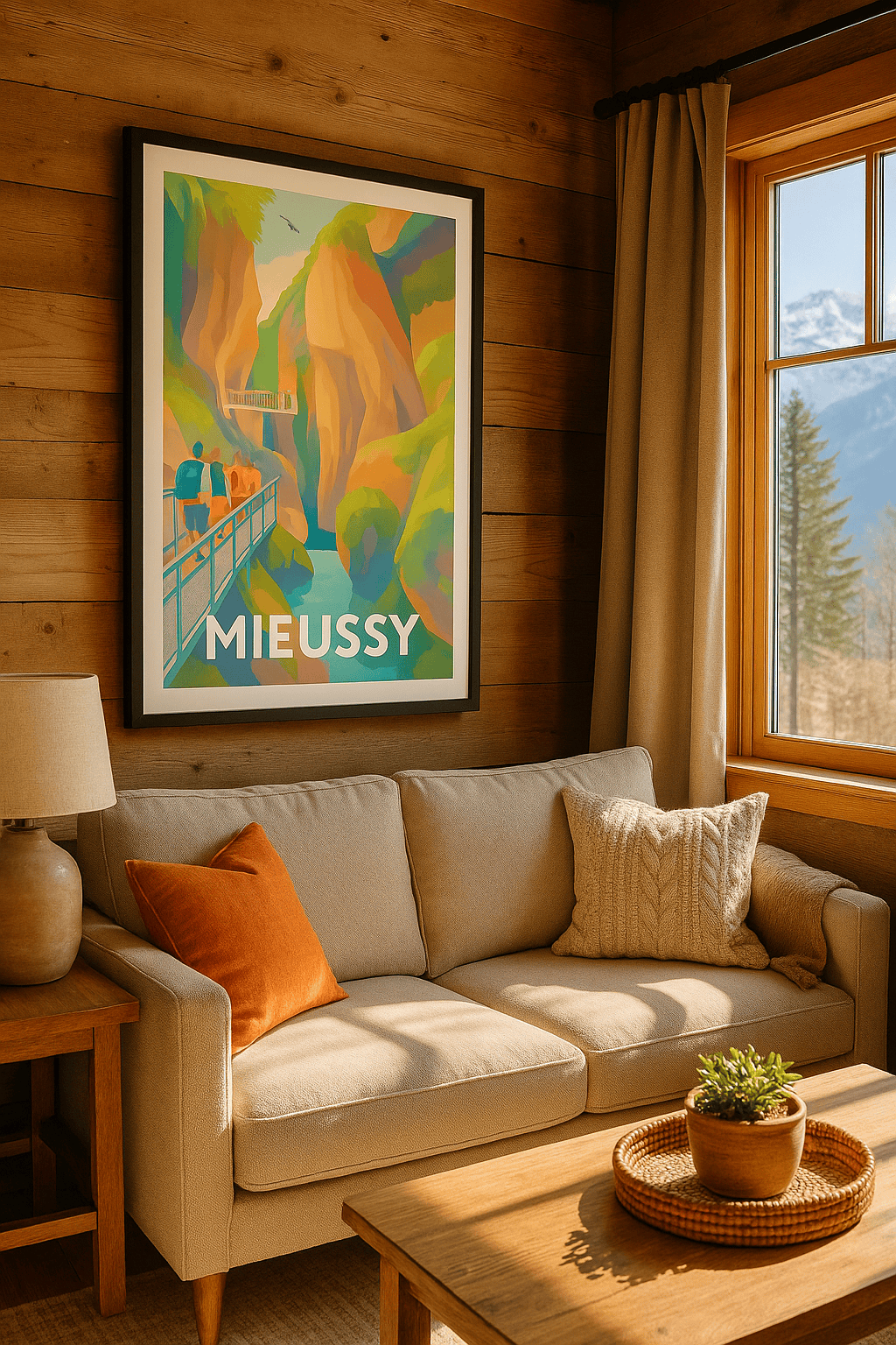 Haute-Savoie France Affiche de Mieussy - Aventure et nature spectaculaire