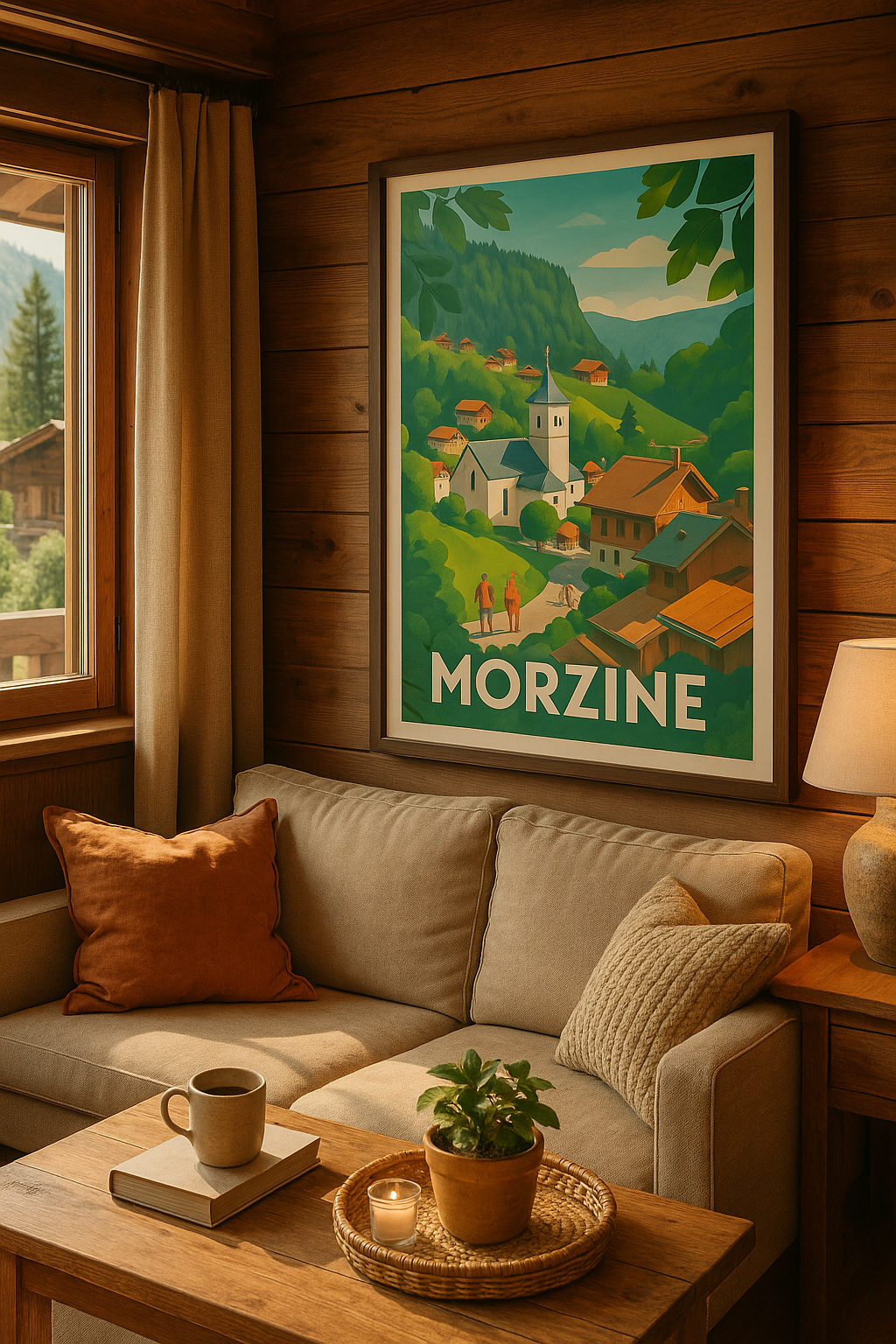 Haute-Savoie France Affiche de Morzine - Charme bucolique des Alpes