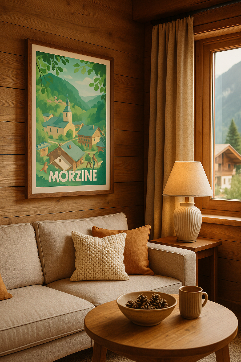 Haute-Savoie France Affiche de Morzine - L'évasion au cœur des montagnes verdoyantes