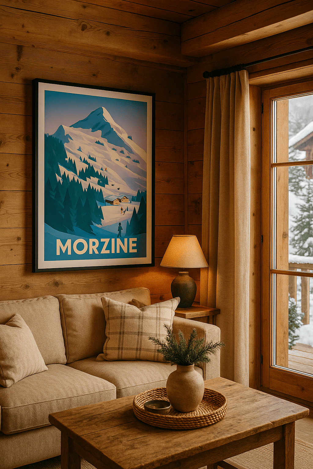 Haute-Savoie France Affiche de Morzine - L'évasion hivernale en montagne