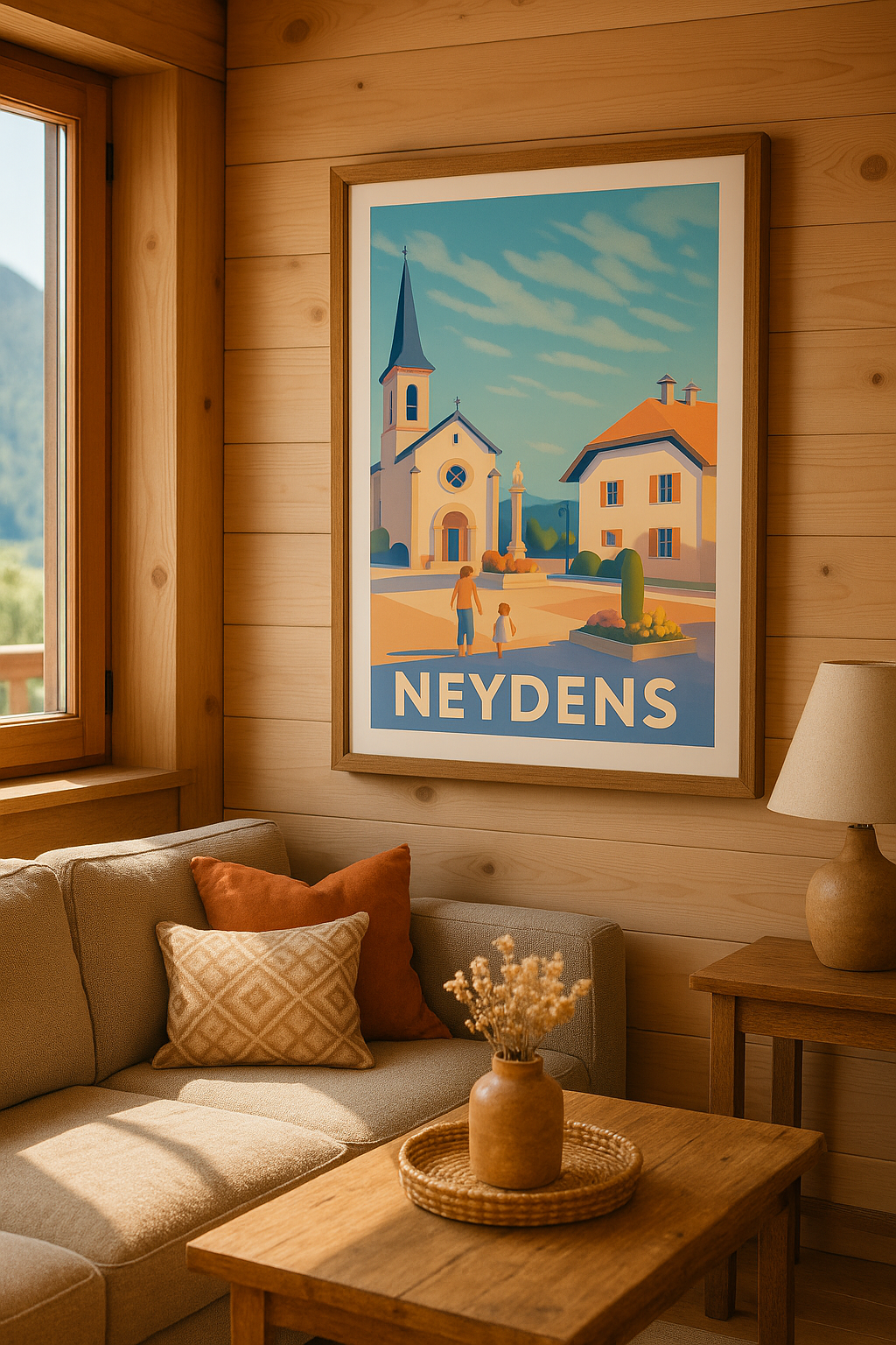 Haute-Savoie France Affiche de Neydens - Charme paisible du village savoyard