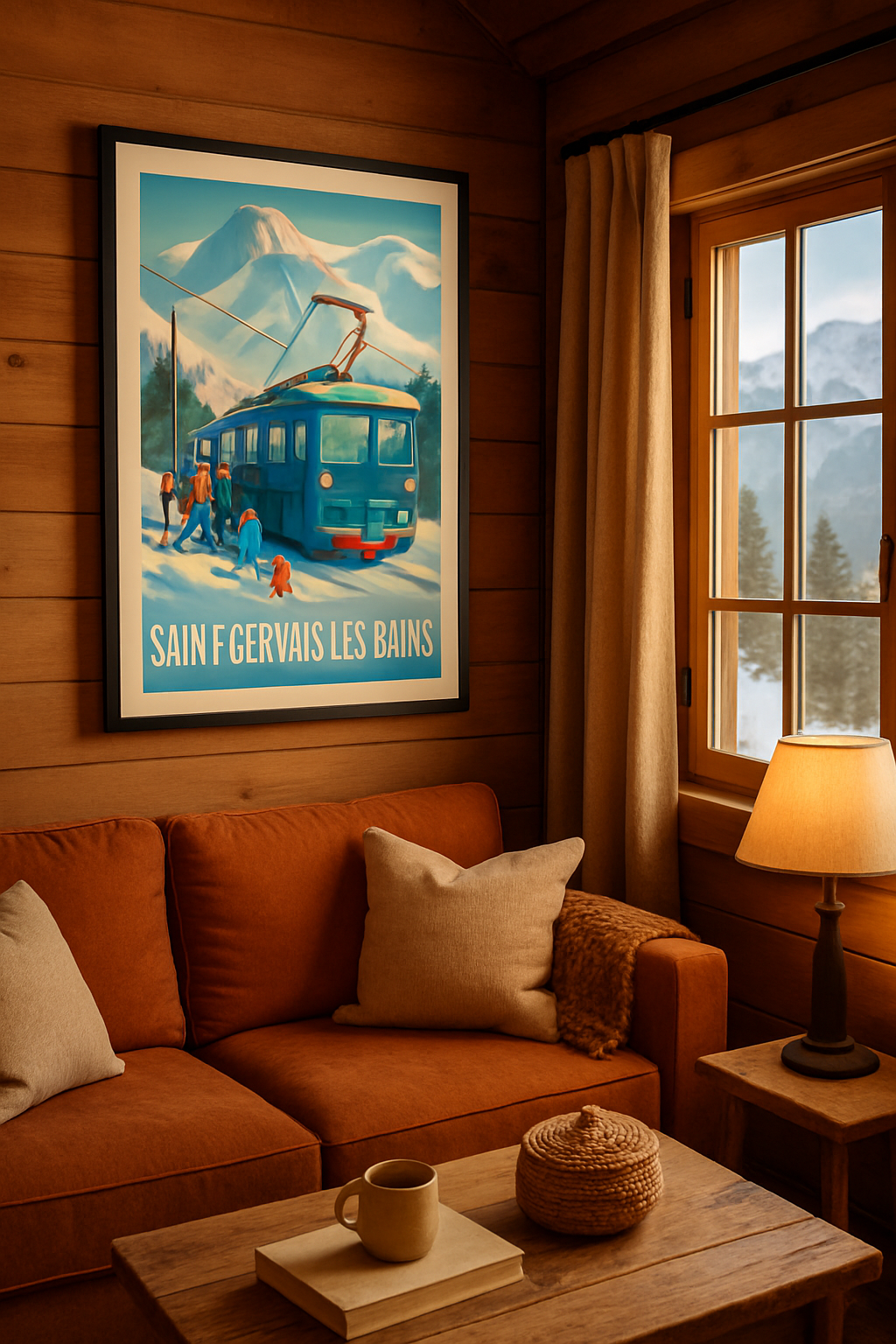 Haute-Savoie France Affiche de Saint-Gervais-les-Bains - Échappée Belle en Montagne