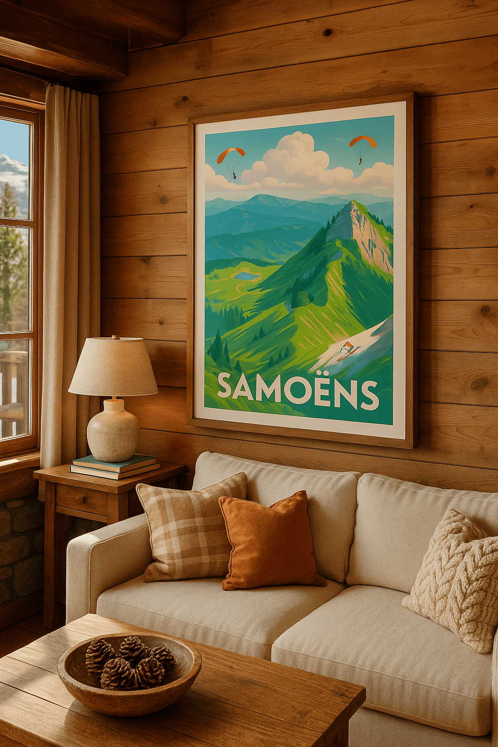 Haute-Savoie France Affiche de Samoëns - Évasion alpine et sensations fortes