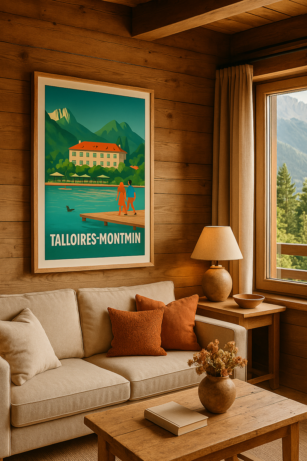 Haute-Savoie France Affiche de Talloires-Montmin - Charme naturel au bord du lac