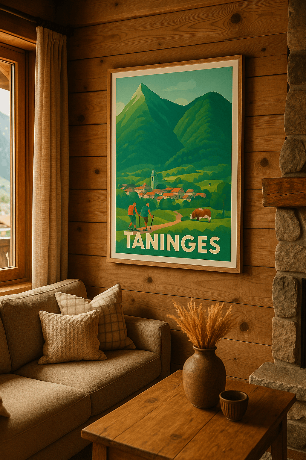 Haute-Savoie France Affiche de Taninges - L'escapade nature au cœur des montagnes