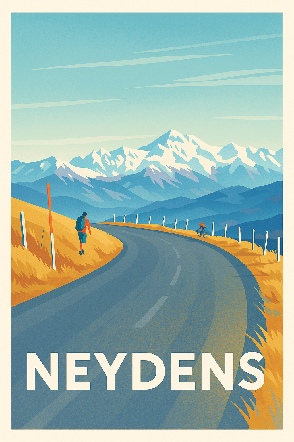 Haute-Savoie France Pas de Cadre / 20 × 30cm Affiche de Neydens - Évasion au cœur des montagnes alpines