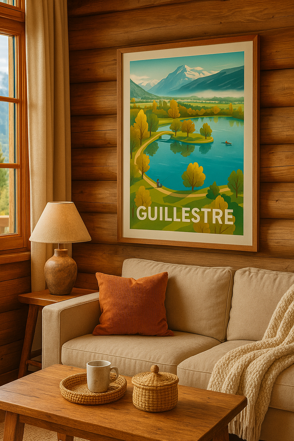 Hautes-Alpes France Affiche de Guilestre - Évasion nature au cœur des montagnes