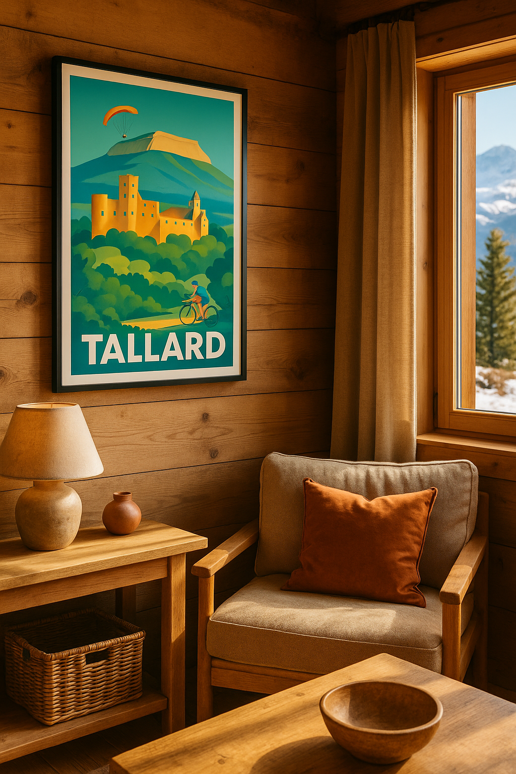 Hautes-Alpes France Affiche de Tallard - Escapade nature et patrimoine