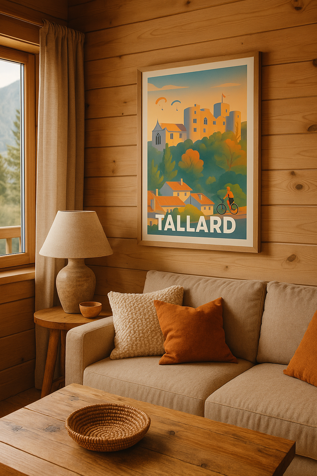 Hautes-Alpes France Affiche de Tallard - Évasion au cœur de la nature et de l'histoire