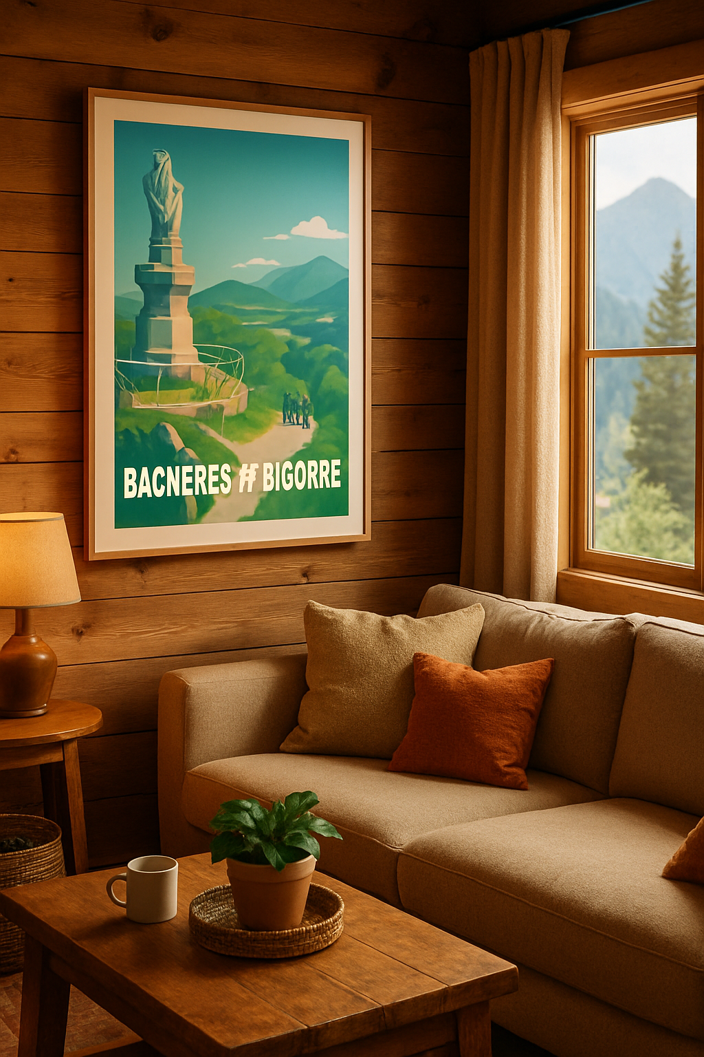 Hautes-Pyrénées France Affiche de Bagnères-de-Bigorre - Évasion nature au sommet