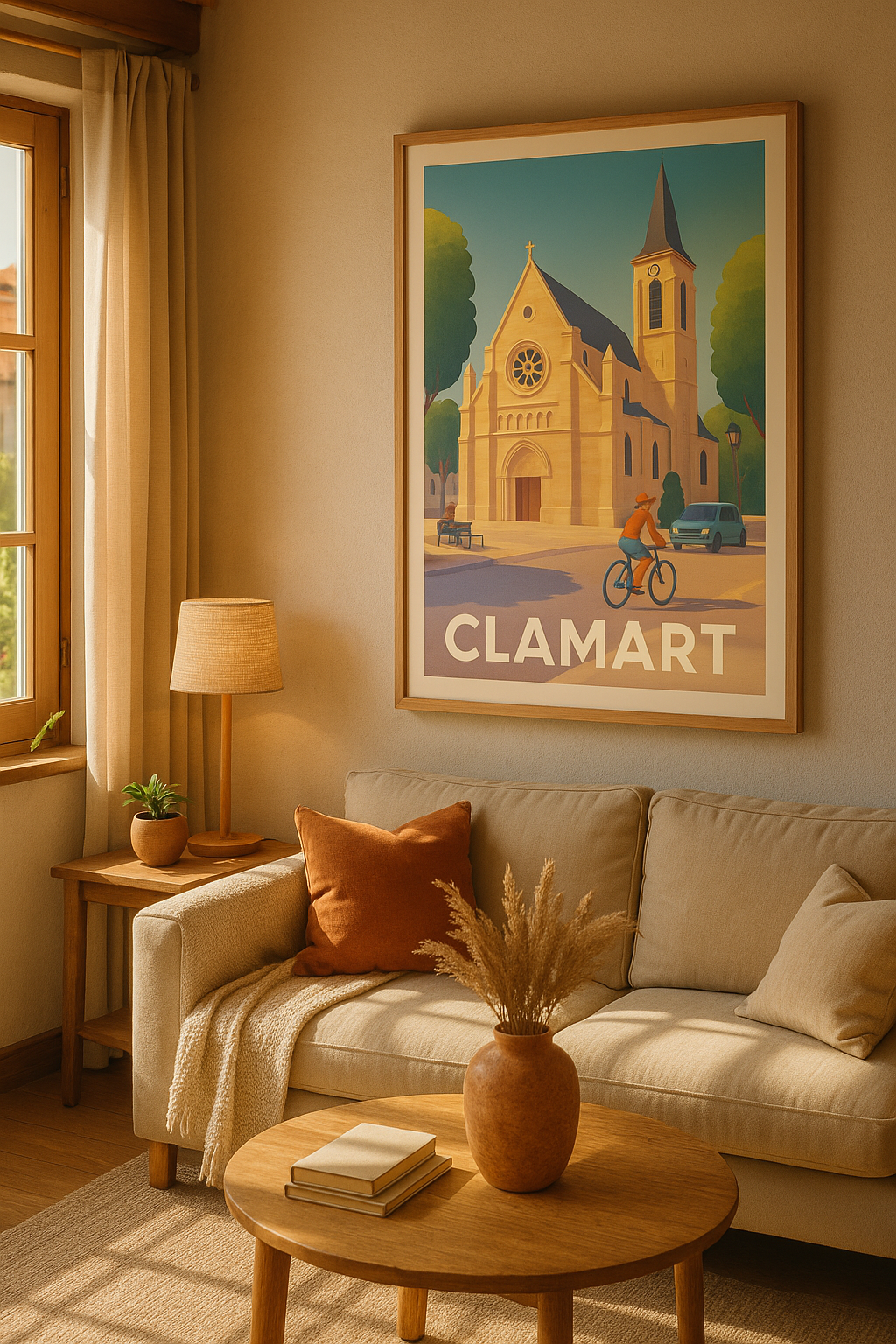 Affiche Clamart — Charme paisible et architectural · poster d'art de Clamart