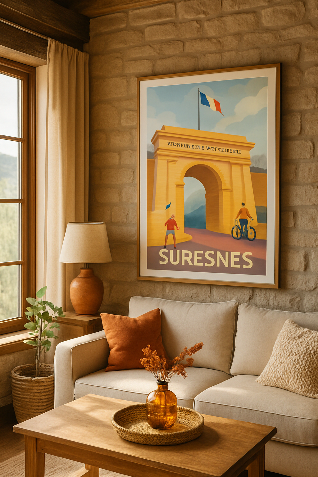 Hauts-de-Seine France Affiche de Suresnes - Authenticité et nature à la Forteresse du Mont-Valérien