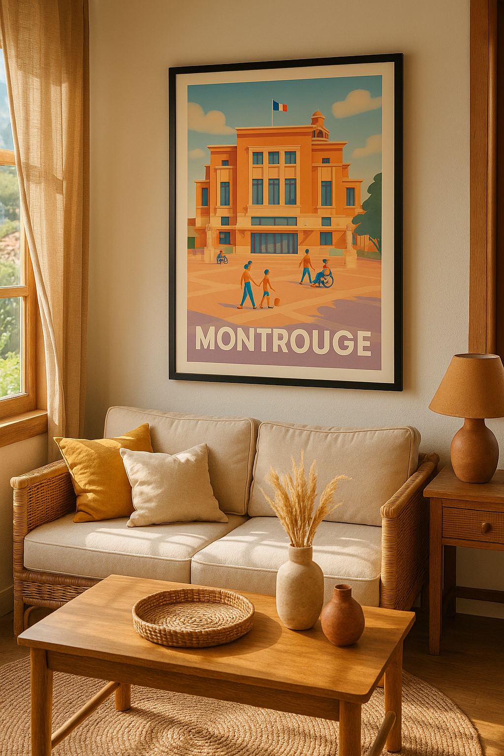 Affiche Montrouge — L'élégance urbaine au cœur de la ville · poster d'art de Montrouge