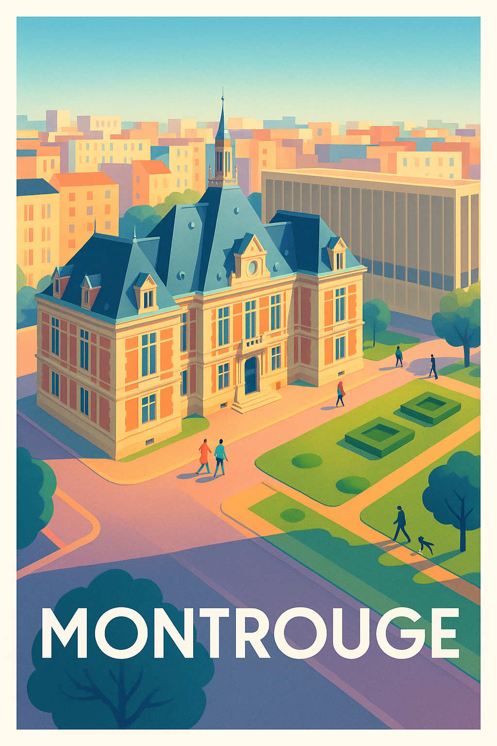 Affiche Montrouge — L'élégance intemporelle en poster · poster d'art de Montrouge