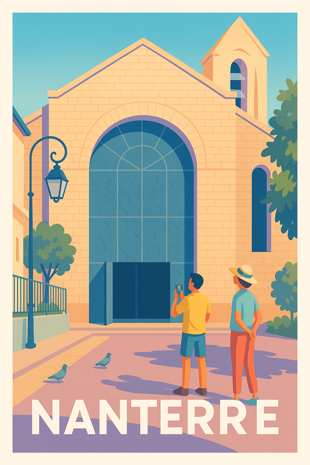 Hauts-de-Seine France Pas de Cadre / 20 × 30cm Affiche Nanterre - Découvrez le charme discret de la ville